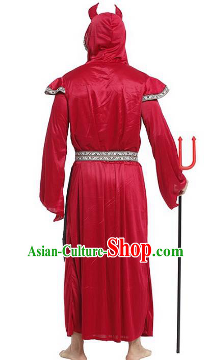 Halloween Cosplay Satan of Death Costume Fancy Ball Demon Red Clothing Halloween Cosplay Satan of Death Costume Fancy Ball Demon Red Clothing