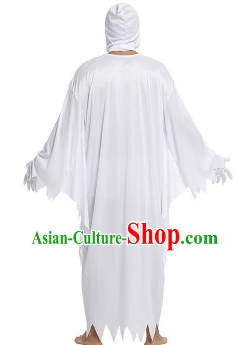 Top Halloween Costume Cosplay White Ghost Robe Fancy Ball Devil Clothing Top Halloween Costume Cosplay White Ghost Robe Fancy Ball Devil Clothing