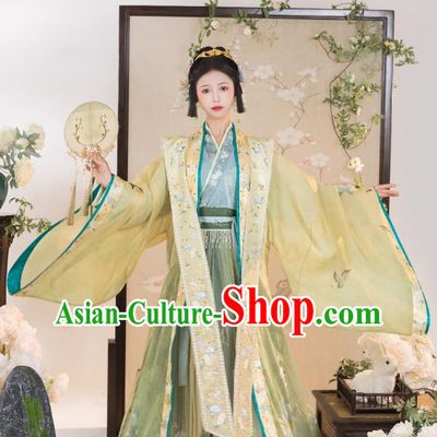 China Ancient Court Woman Costumes Song Dynasty Empress Clothing Traditional Embroidered Hanfu Dress