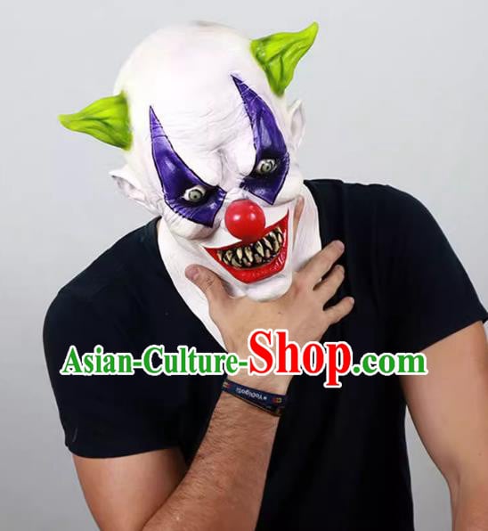 Halloween Joker Mask Top Fancy Ball Clown Headwear Cosplay Demon Prop Halloween Joker Mask Top Fancy Ball Clown Headwear Cosplay Demon Prop
