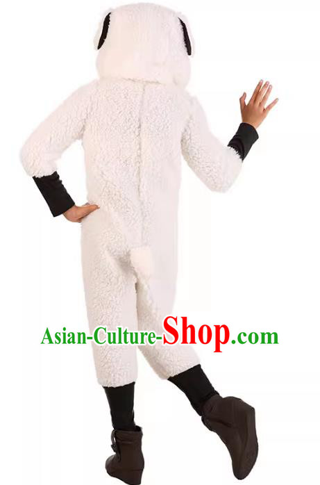 Children Cosplay Sheep Jumpsuit Carnival Party Clothing Halloween Fancy Ball Costume Children Cosplay Sheep Jumpsuit Carnival Party Clothing Halloween Fancy Ball Costume