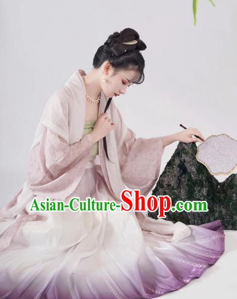 China Traditional Hanfu Dresses Ancient Young Woman Costumes Song Dynasty Historical Clothing China Traditional Hanfu Dresses Ancient Young Woman Costumes Song Dynasty Historical Clothing