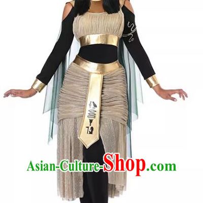 Top Stage Performance Female Warrior Clothing Cosplay Egypt Cat Goddess Dress Halloween Party Costume