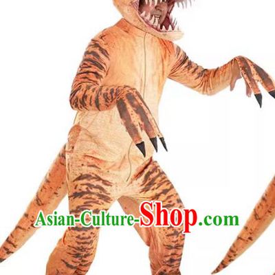Top Cosplay Dinosaur Outfit Halloween Party Costume Stage Performance Jurassic Period Clothing