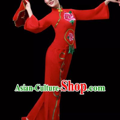 Ethnic Dance Costumes For Middle Aged And Elderly Women Fan Dance Performance Costumes Yangko Costumes Square Dance Suits