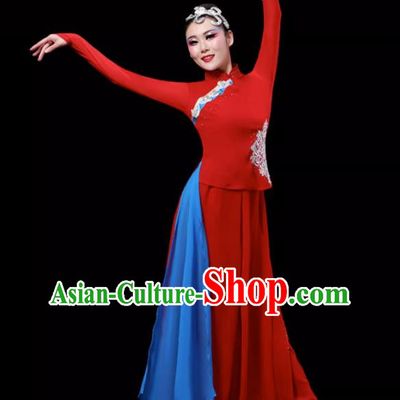 Jiuer Dance Costumes Fan Dance Costumes Yangko Costumes Red Sorghum Square Dance Costumes Art Test Classical Dance Costumes