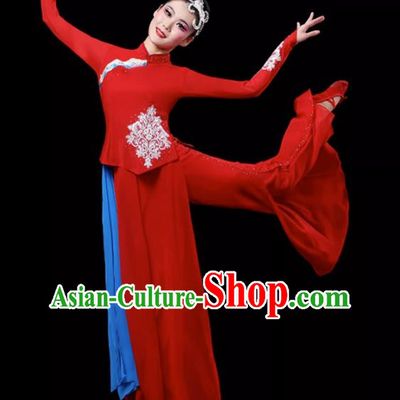 Jiuer Dance Costumes Fan Dance Costumes Yangko Costumes Red Sorghum Square Dance Costumes Art Test Classical Dance Costumes