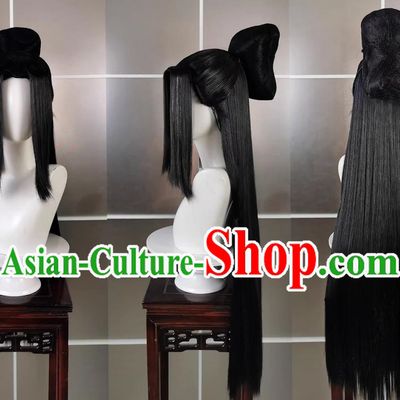 Qixiu Adult Confucian Xiujie Wig and Headdress Jianwang 3 Jiansan Cosplay Headpiece