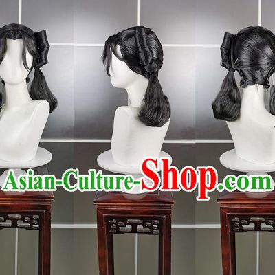 Five Poison Loli Chengji Poison Lolita Wig Headdress Jianwang 3 Jian San Cosplay Headwear Styling Hair