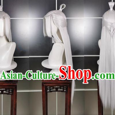 Pure Yang Adult Girl Yanyun Taoist Wig and Headdress Jianwang 3 Jiansan Cosplay Headpiece