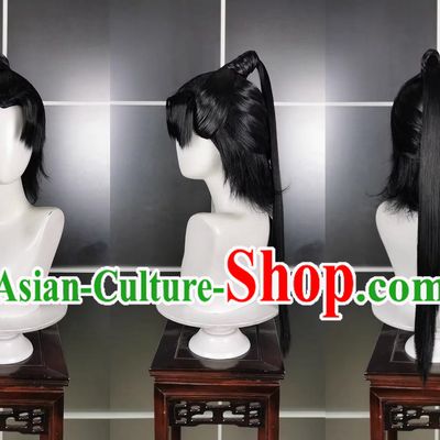 Tang Men Adult Male Hemeng Paoge Wig Headdress Jianwang 3 Jiansan Cosplay Headpiece
