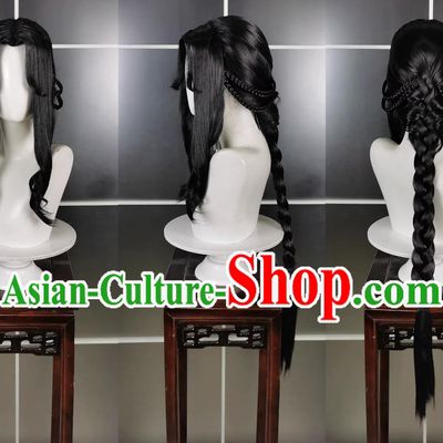 Five Poisons Adult Woman Baixiang Poison Sister Wig and Headdress Jianwang 3 Jiansan Cosplay Headpiece