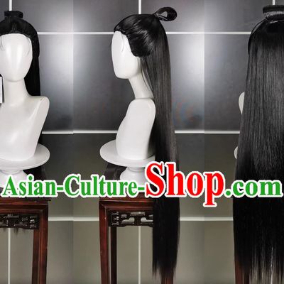 Pure Yang Adult Confucian Taoist Nun Wig Headdress Jianwang 3 Jiansan Cosplay Headpiece
