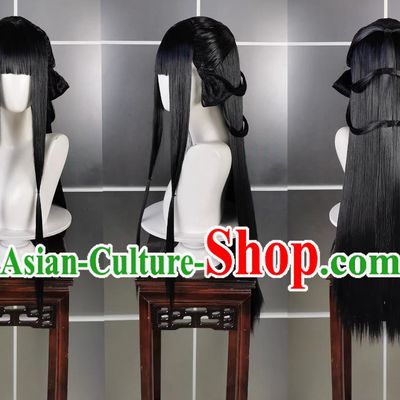 Chunyang Loli Po Junmei Luo Wig and Headdress Jianwang 3 Jiansan Cosplay Headpiece