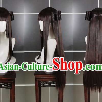 Qixiu Loli Shuo Xue Xiuluo Wig and Headdress Jianwang 3 Jiansan Cosplay Headpiece