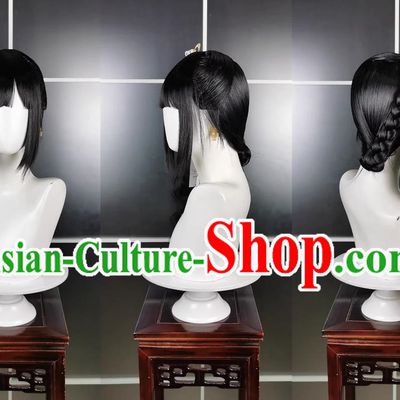 Hidden Sword Loli Baixiang Jiluo Wig and Headdress Jianwang 3 Jiansan Cosplay Headpiece
