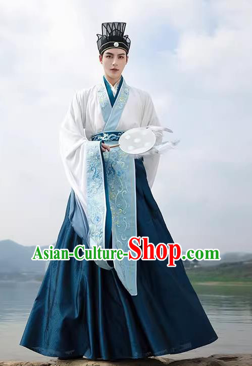 China Ancient Noble Prince Clothing Jin Dynasty Historical Costumes Embroidered Cao Zhi Hanfu China Ancient Noble Prince Clothing Jin Dynasty Historical Costumes Embroidered Cao Zhi Hanfu
