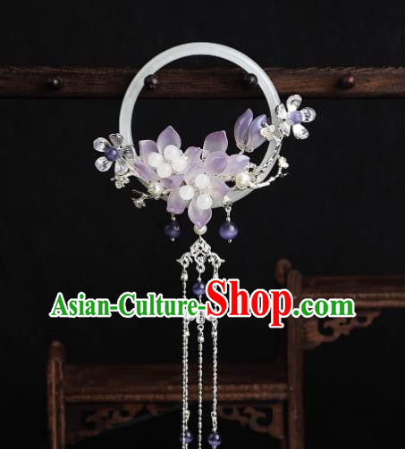 Handmade Tassel Headgear Chinese Ancient Princess Hair Stick Top Hanfu Hair Jewelry Handmade Tassel Headgear Chinese Ancient Princess Hair Stick Top Hanfu Hair Jewelry