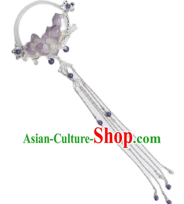 Handmade Tassel Headgear Chinese Ancient Princess Hair Stick Top Hanfu Hair Jewelry Handmade Tassel Headgear Chinese Ancient Princess Hair Stick Top Hanfu Hair Jewelry