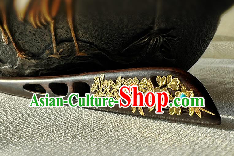 Chinese Handmade Ebony Hairpin Traditional Hanfu Wood Hair Stick Cheongsam Hair Jewelry Christmas Gift Chinese Handmade Ebony Hairpin Traditional Hanfu Wood Hair Stick Cheongsam Hair Jewelry Christmas Gift