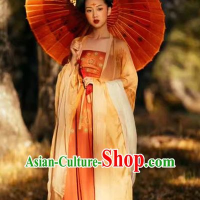China Plus Size Hanfu Hezi Qun Tang Dynasty Princess Clothing Ancient Court Woman Costumes