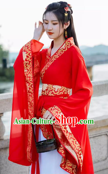 China Ancient Dance Costume Red Hanfu Quju Dress Han Dynasty Young Woman Clothing China Ancient Dance Costume Red Hanfu Quju Dress Han Dynasty Young Woman Clothing