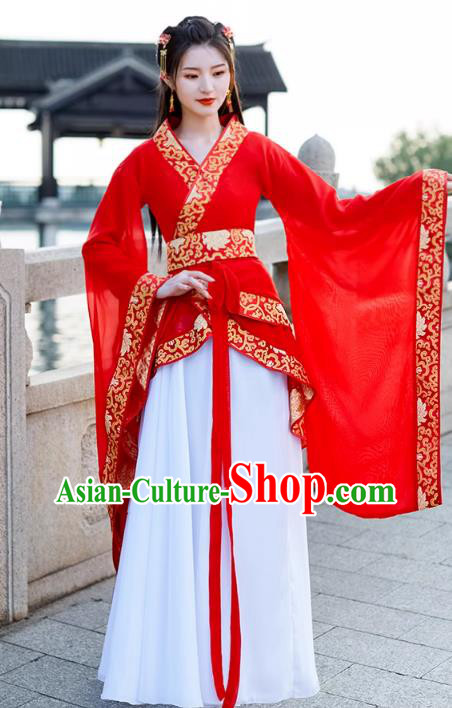 China Ancient Dance Costume Red Hanfu Quju Dress Han Dynasty Young Woman Clothing China Ancient Dance Costume Red Hanfu Quju Dress Han Dynasty Young Woman Clothing