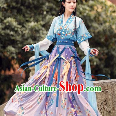 China Ancient Royal Princess Clothing Tang Dynasty Historical Costume Woman Beizi Dress Hanfu Complete Set