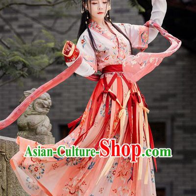 China Tang Dynasty Historical Costumes Female Hanfu Ruqun Ancient Royal Princess Clothing