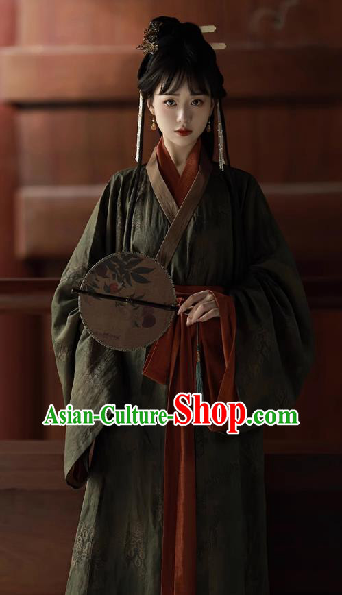 China Song Dynasty Young Lady Replica Costumes Hanfu Long Gowns Ancient Royal Princess Clothing China Song Dynasty Young Lady Replica Costumes Hanfu Long Gowns Ancient Royal Princess Clothing