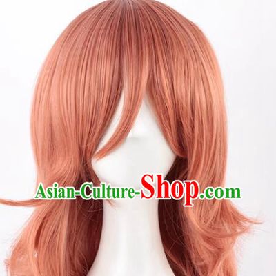 Chainsaw Man Chainsaw Man Angel Demon Dark Orange Inverted 50cm COS Whole Wig