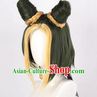 JOJO Bizarre Adventure Stone Sea Kujo Xu Lun Style Cosplay Anime Wig
