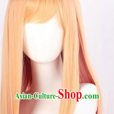 Dressing Doll Falls In Love Kitagawa Uimu Yellow Gradient Pink Lady Cos Anime Wig
