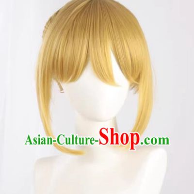Cosplay Wig V Family Vocaloid Kagamine Ren Younger Brother Formula Younger Brother Golden Color