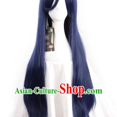 Love Live Sonoda Umi Shikibu Kiyoju II Hinata 80CM Mixed Blue Cos Wig