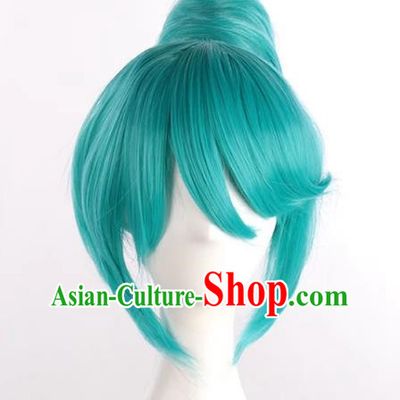 Hatsune Diva Project White Wedding Dress Cinderella Version One Piece Hair Bag Cos Anime Wig