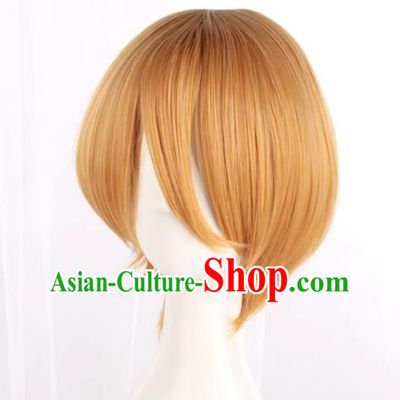 Kise Ryota COS Anime Wig Yellow Short Straight Hair Men's Short Hair Cosplay Wig