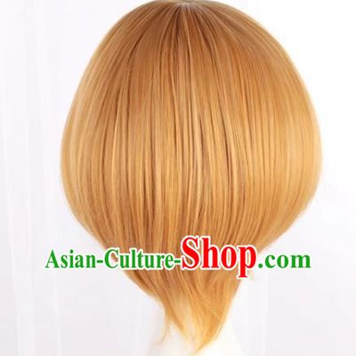 Kise Ryota COS Anime Wig Yellow Short Straight Hair Men's Short Hair Cosplay Wig