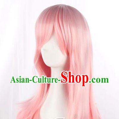 Super Sonico Cos Wig Super Sonico Mixed Pink Girl Anime Fake Hair