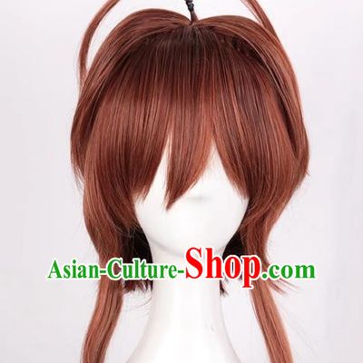 Card Captor Sakura Variety Sakura Kinomoto Sakura Mixed Brown Cos Anime High Temperature Silk Wig