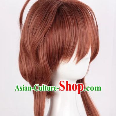 Card Captor Sakura Variety Sakura Kinomoto Sakura Mixed Brown Cos Anime High Temperature Silk Wig