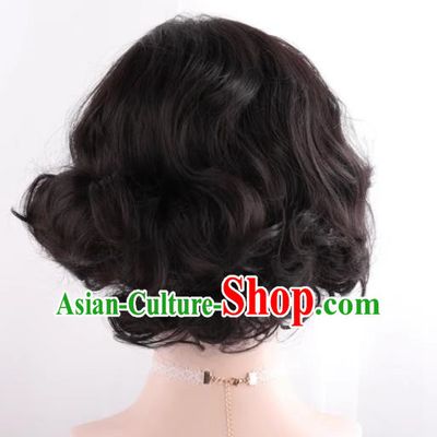 Retro Short Curly Republic Of China Old Shanghai Style Cos Wig