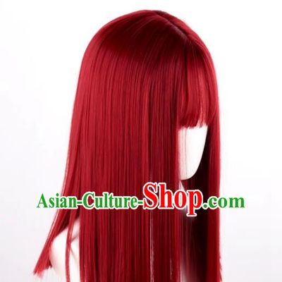 Women's Clavicle Hair Straight Hair Internet Celebrity Natural Lolita Lolita Daily Cute Realistic Cos Wig