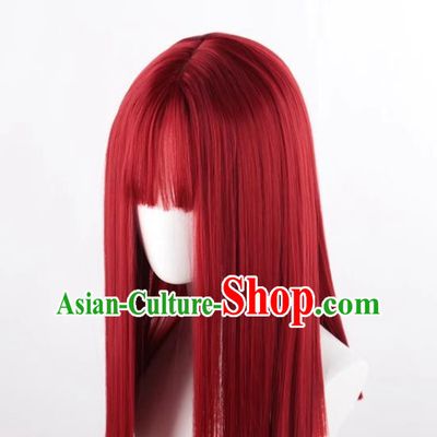 Women's Clavicle Hair Straight Hair Internet Celebrity Natural Lolita Lolita Daily Cute Realistic Cos Wig