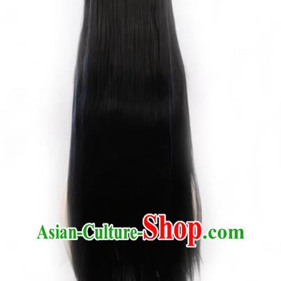 Dangan Ronbu Danganronpa Mita Yui Blows Horn Long Straight Hair Mixed Color Styling COS Wig