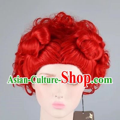 Red Queen Cosplay Anime Wig