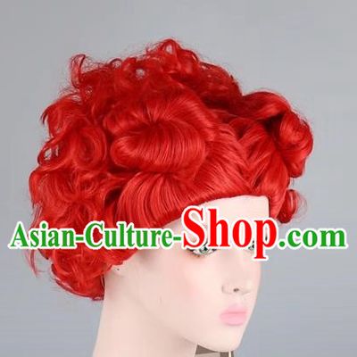 Red Queen Cosplay Anime Wig