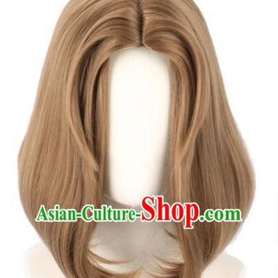 The Fifth Identity Supervisor Madam Red Skin Blood Banquet Mixed Brown Animation Cosplay Wig
