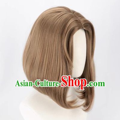 The Fifth Identity Supervisor Madam Red Skin Blood Banquet Mixed Brown Animation Cosplay Wig
