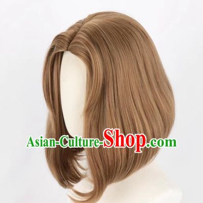 The Fifth Identity Supervisor Madam Red Skin Blood Banquet Mixed Brown Animation Cosplay Wig